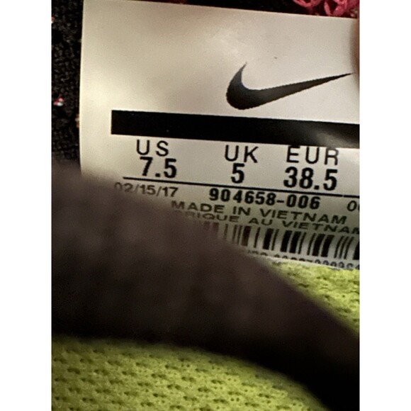 Nike Free TR Flyknit Training Shoes Sneakers Pink Black Running Women's Size 7.5 - Picture 9 of 10